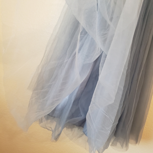 Elegant Blue Maxi Tulle Skirt - Picture 6 of 6